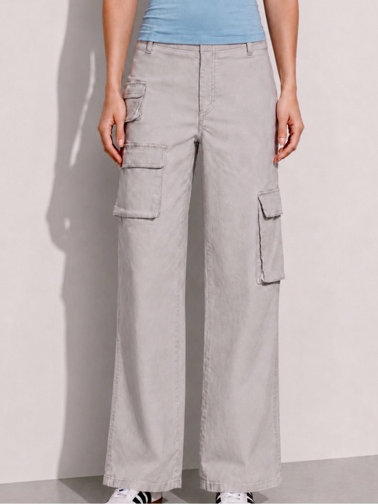 Aritzia Pants - Aritzia WILFRED Free Picture Grey Cargo Wide Leg Utility Pants Size 2